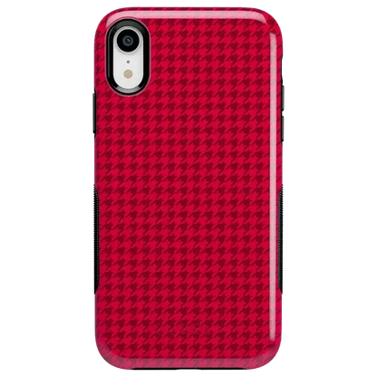 Best Dressed | Red Houndstooth Case