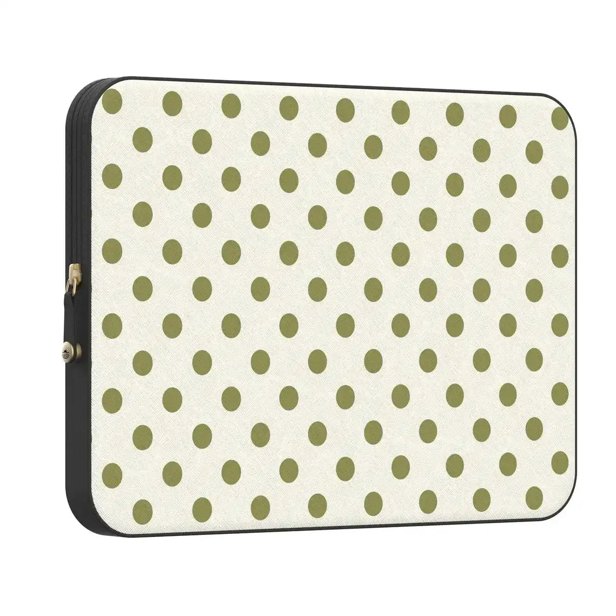 Spotted in SoHo | Green Polka Dot Laptop Case