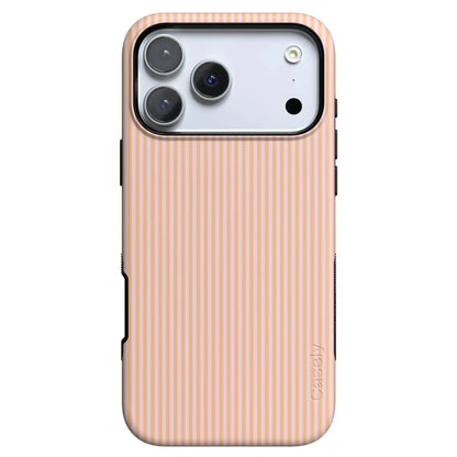 Stripes and the City | Orange & Pink Pinstripe Case