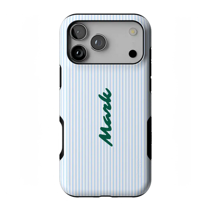 Stripes and the City | Light Blue Pinstripe Case