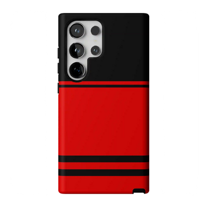 Storm Warning | Black & Red Stripes Case