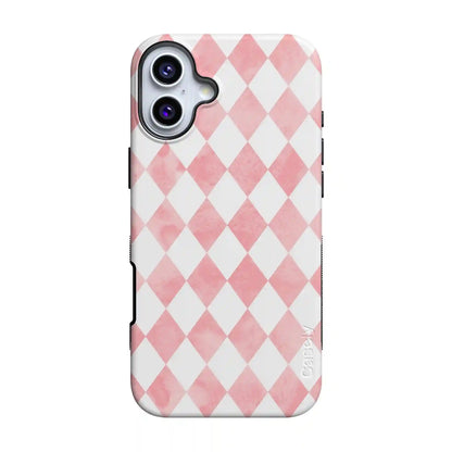Queen of Diamonds | Pink Watercolor Case