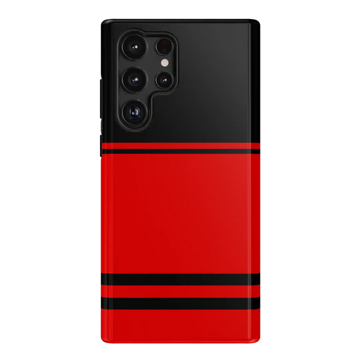 Storm Warning | Black & Red Stripes Case
