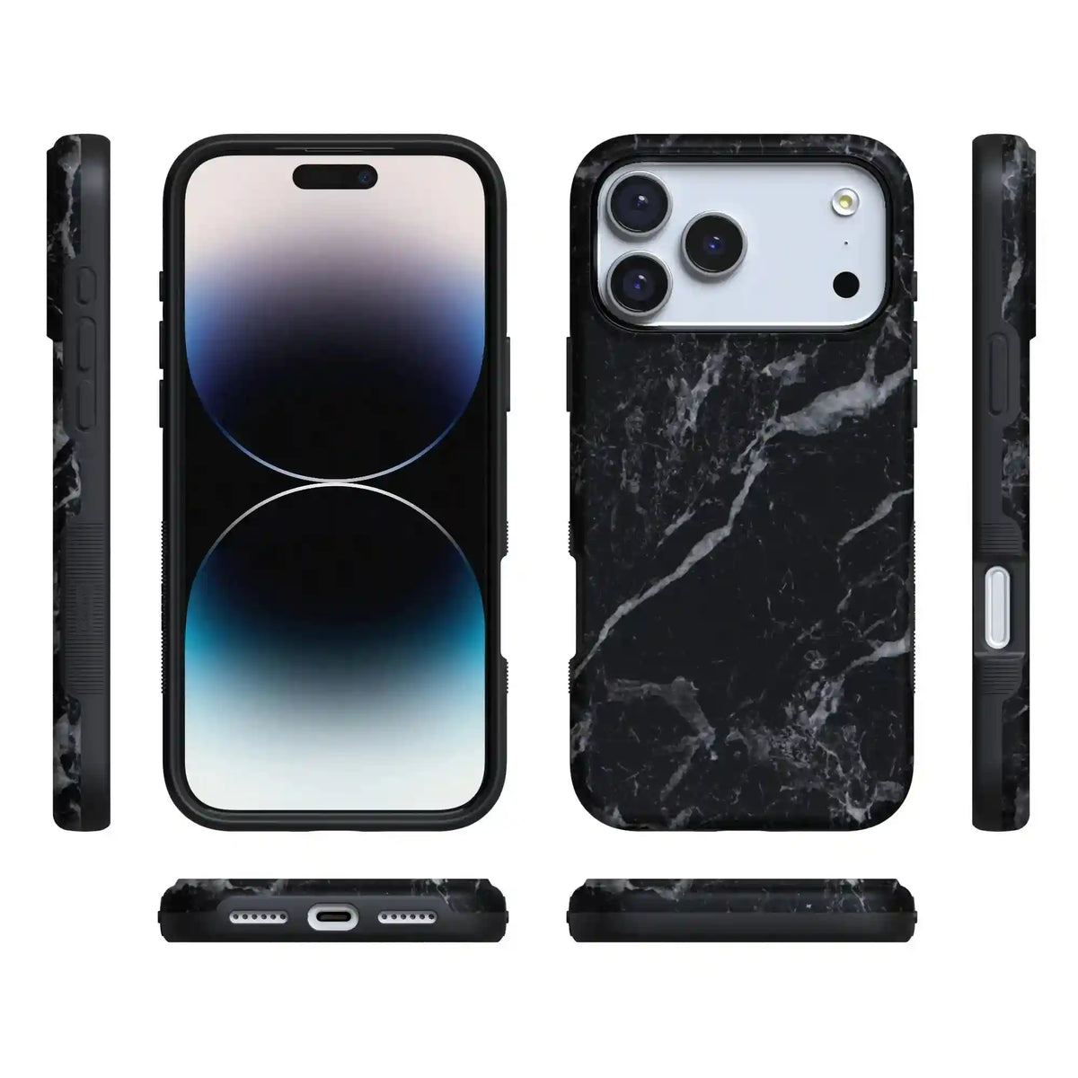 Black Pearl | Classic Black Marble Case