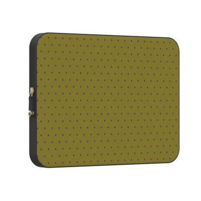 On the Dot | Moss & Plum Dots Laptop Case