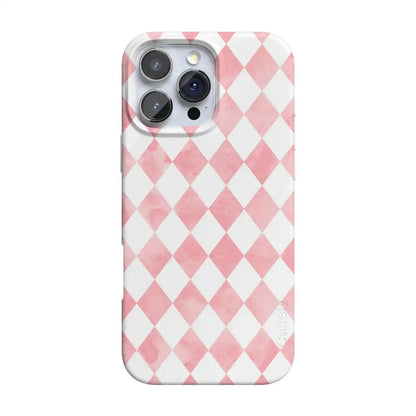Queen of Diamonds | Pink Watercolor Case