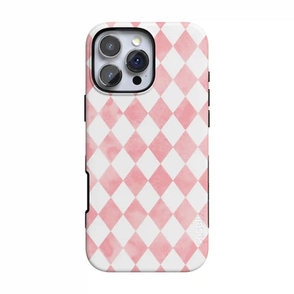 Queen of Diamonds | Pink Watercolor Case