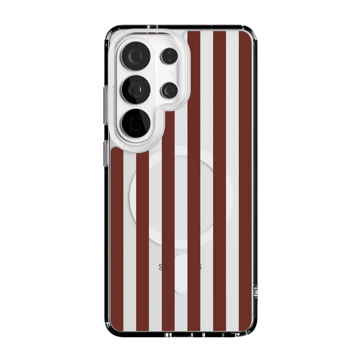 Sunday in Brooklyn | Burgundy Stripes Case