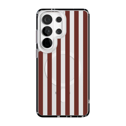 Sunday in Brooklyn | Burgundy Stripes Case