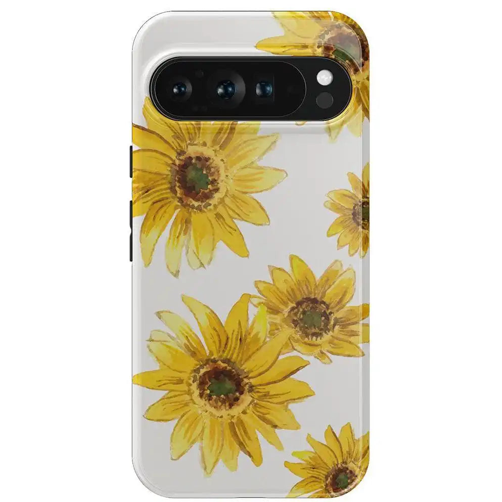 Golden Garden | Yellow Sunflower Floral Google Pixel Case