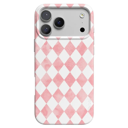 Queen of Diamonds | Pink Watercolor Case