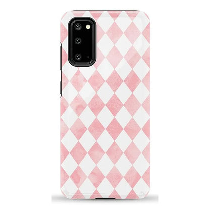 Queen of Diamonds | Pink Watercolor Case