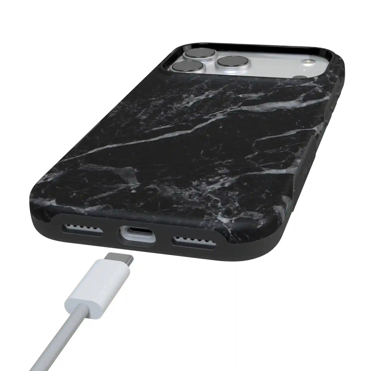 Black Pearl | Classic Black Marble Case