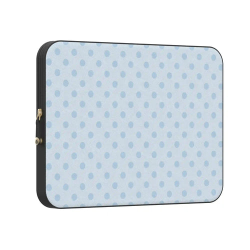 Spotted in SoHo | Light Blue Polka Dot Laptop Case