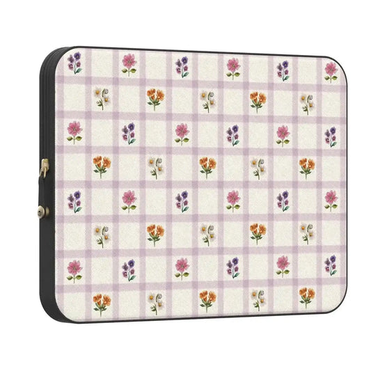 Meadow Check | Floral Gingham Laptop Case