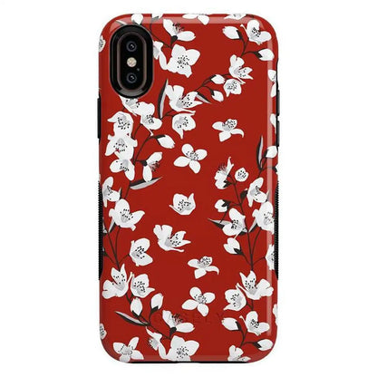 Floral Forest | Red Cherry Blossom Floral Case