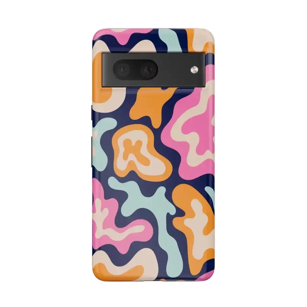 Midnight Color Splash | Abstract Retro Google Pixel Case