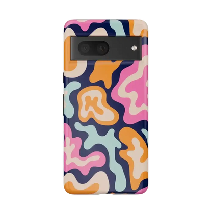 Midnight Color Splash | Abstract Retro Google Pixel Case