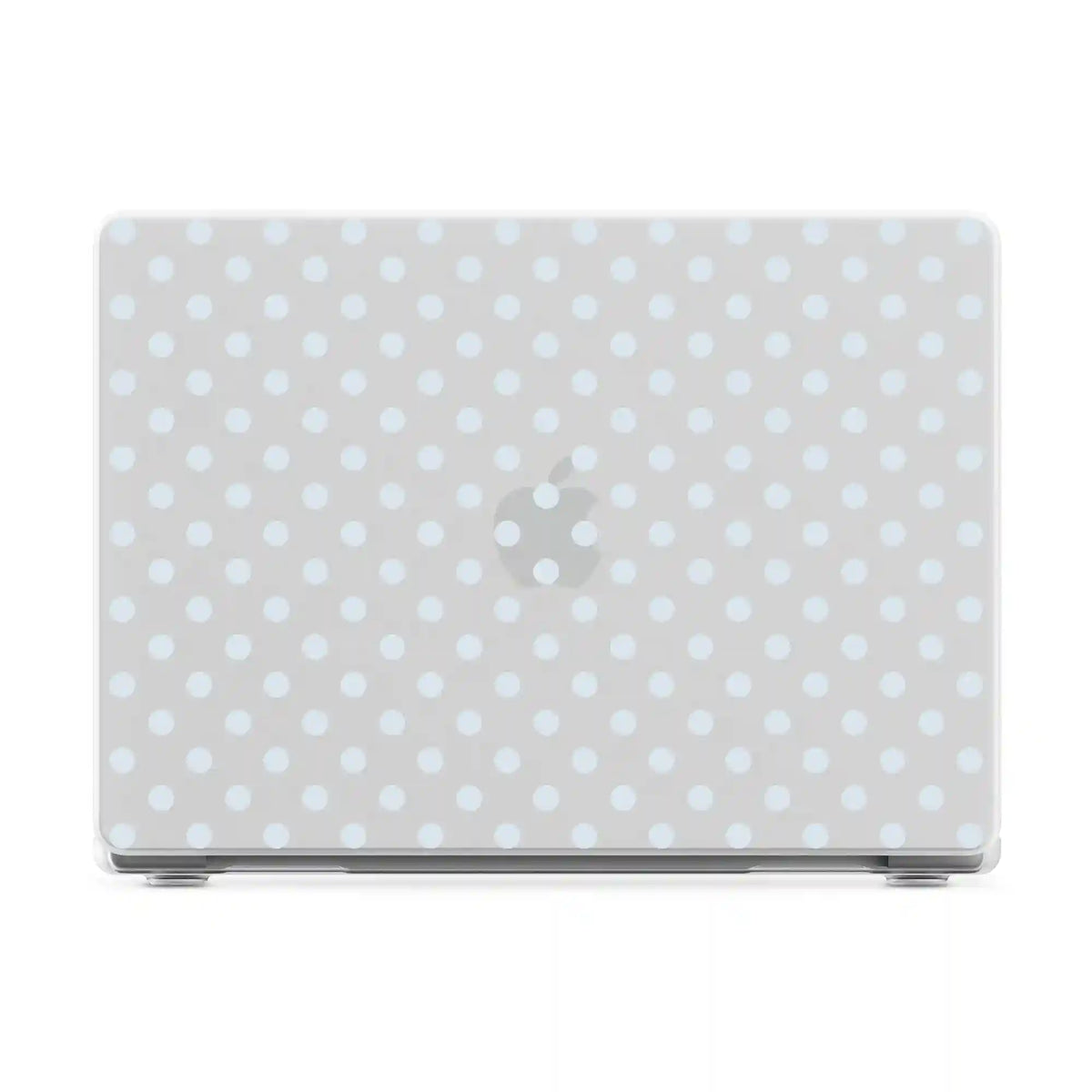 Spotted in SoHo | Light Blue Clear Polka Dot Laptop Shell