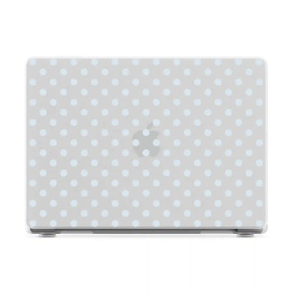 Spotted in SoHo | Light Blue Clear Polka Dot Laptop Shell