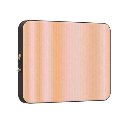 Stripes and the City | Orange & Pink Pinstripe Laptop Case