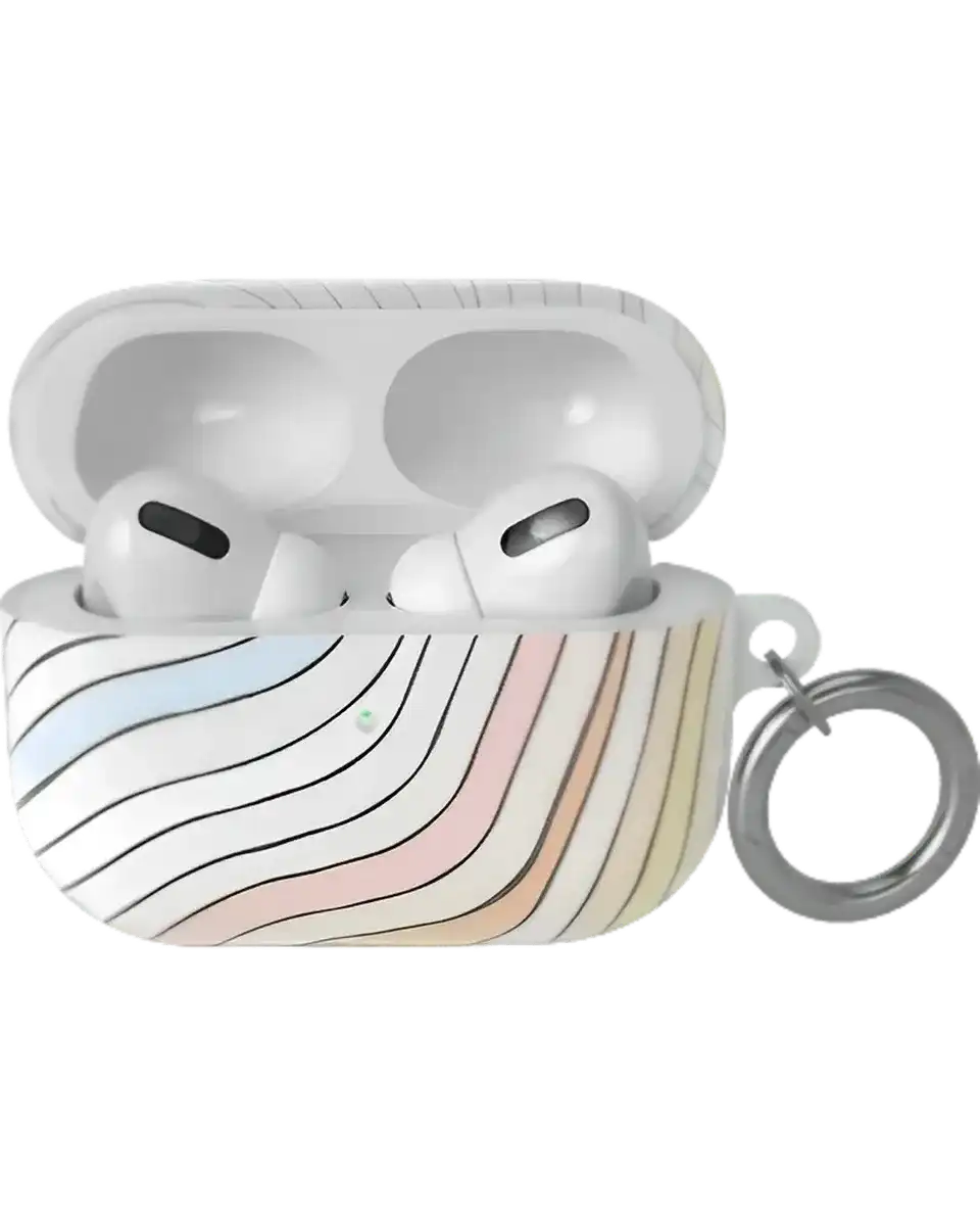 Ride The Wave | Pastel Rainbow Lined AirPods Case
