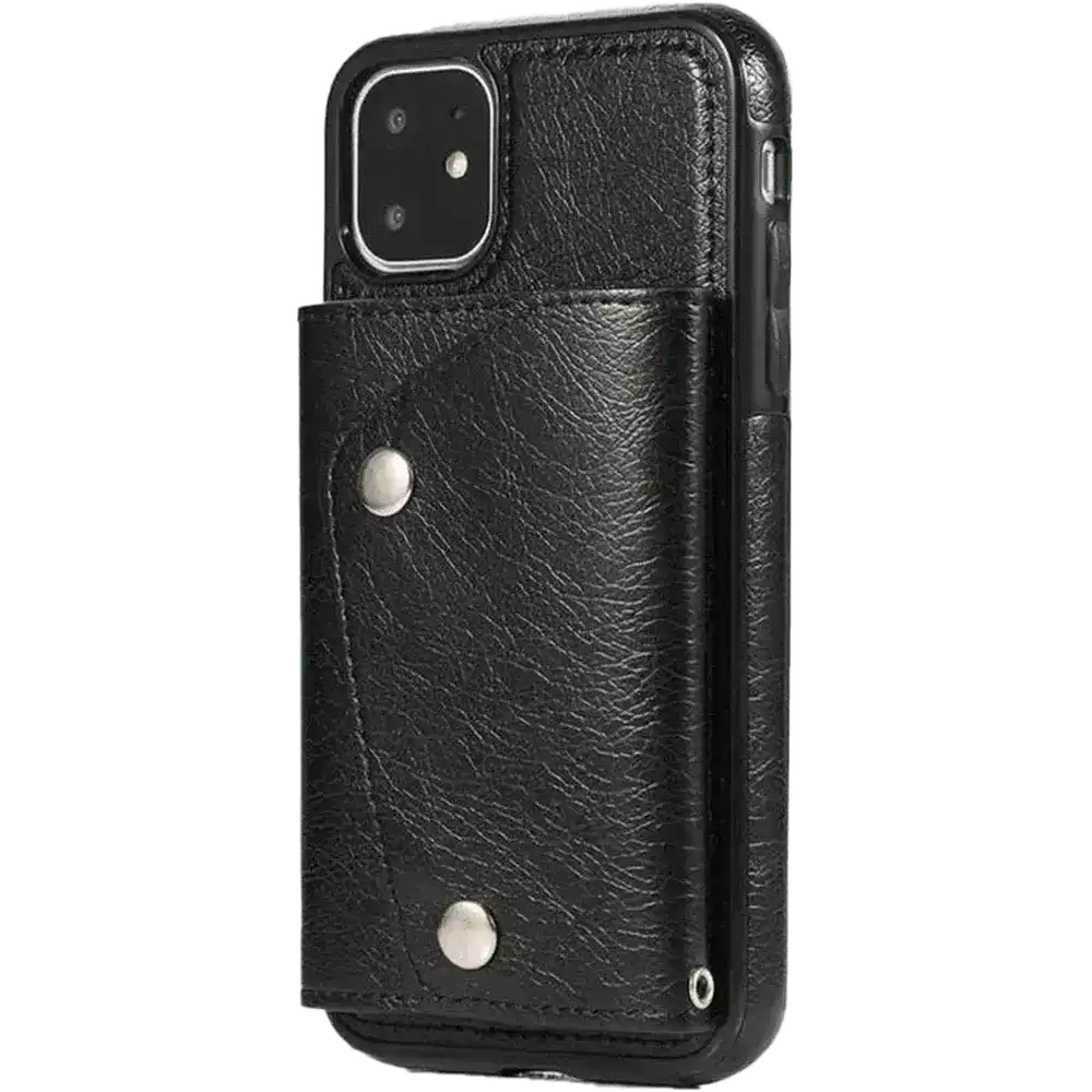 Black Vegan Leather | Wallet Case