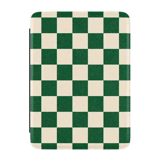 Fit Check | Green Checkerboard Kindle Case