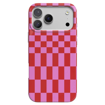 Vibe Check | Pink Checkerboard Case