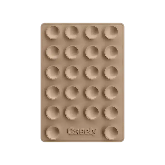 Grippy | Taupe Silicone Suction Phone Mount with MagSafe