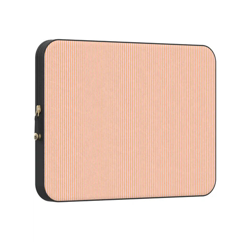Stripes and the City | Orange & Pink Pinstripe Laptop Case