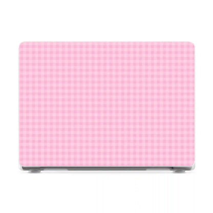 Sweet Jam | Light Pink Gingham Laptop Shell