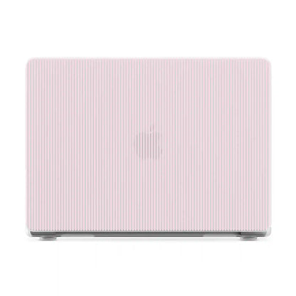 Stripes and the City | Light Pink Pinstripe Laptop Shell