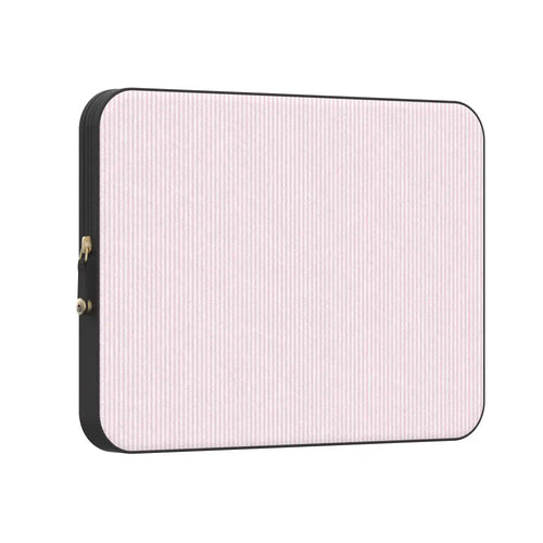 Stripes and the City | Light Pink Pinstripe Laptop Case