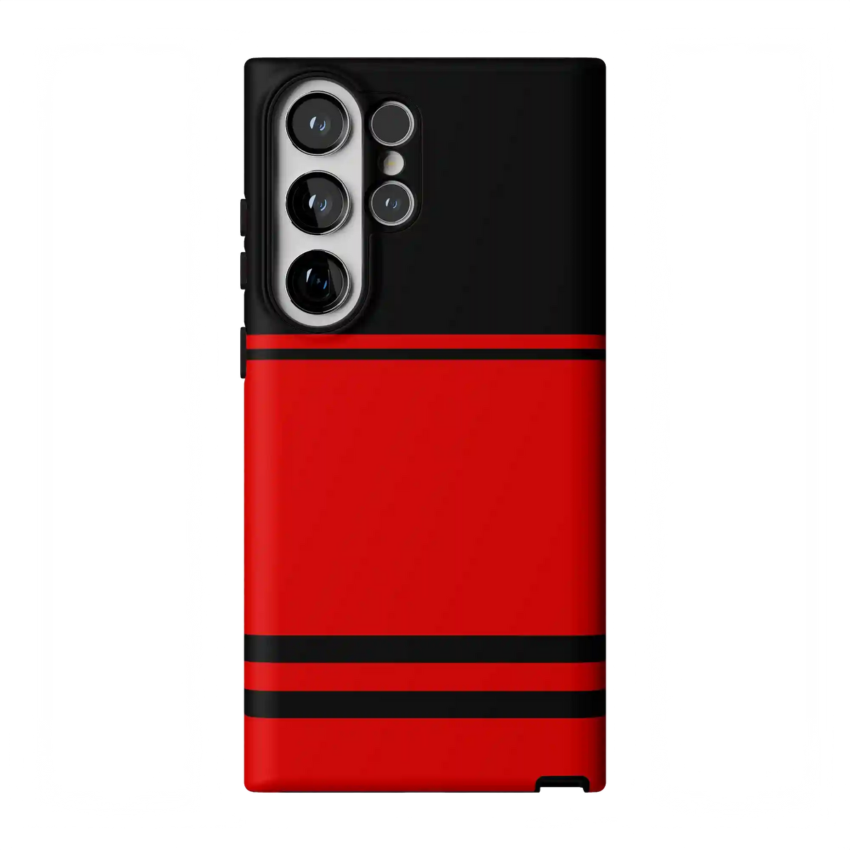 Storm Warning | Black & Red Stripes Case