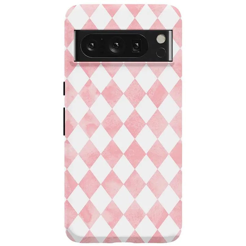 Queen of Diamonds | Pink Watercolor Case