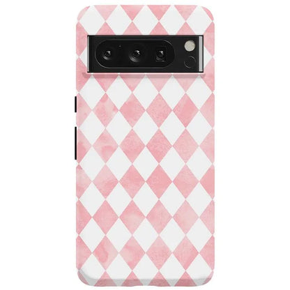 Queen of Diamonds | Pink Watercolor Case