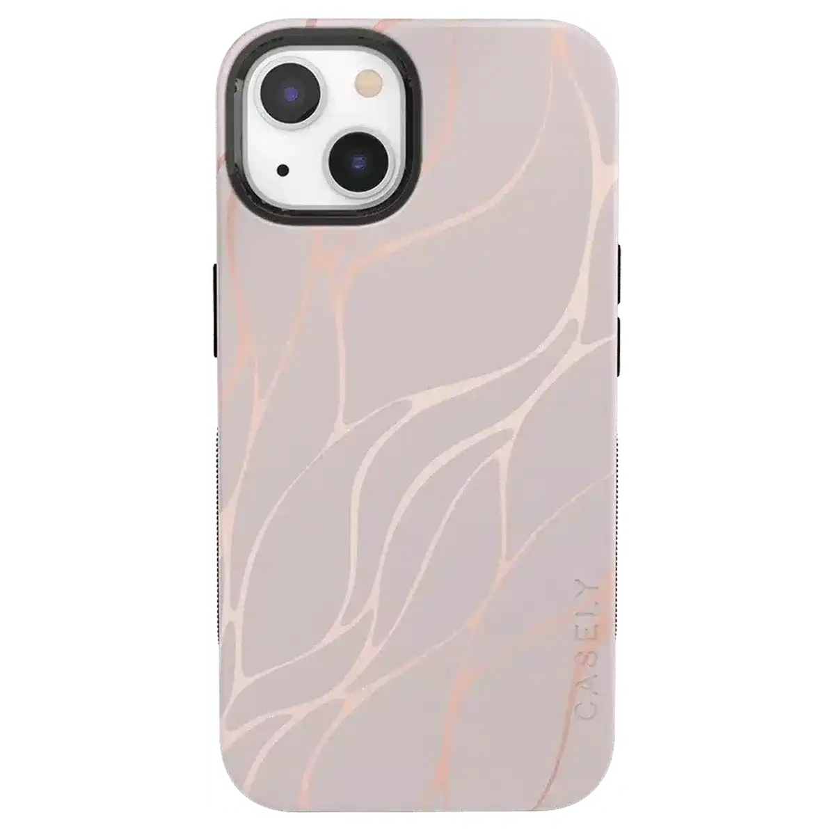 Midnight Ride | Pink and Gold Metallic Waves Case