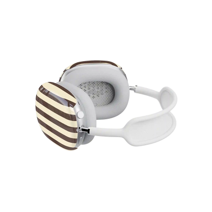 S'more Stripes | Brown Striped AirPods Max Case