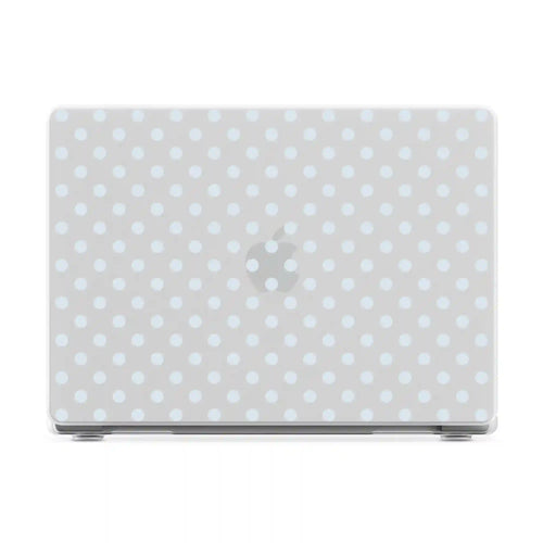 Spotted in SoHo | Light Blue Clear Polka Dot Laptop Shell