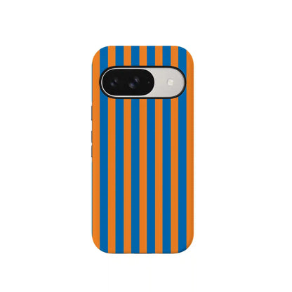 Go New York | Blue & Orange Stripes Case