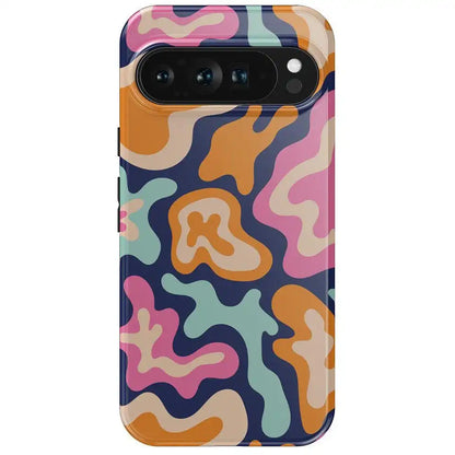 Midnight Color Splash | Abstract Retro Google Pixel Case