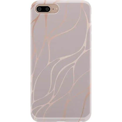 Midnight Ride | Pink and Gold Metallic Waves Case