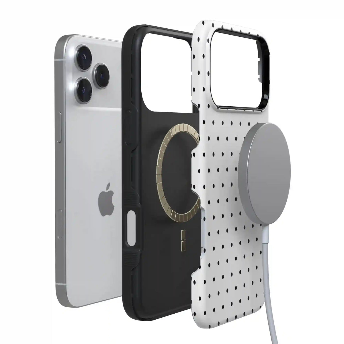 On the Dot | Black Polka Dot Case
