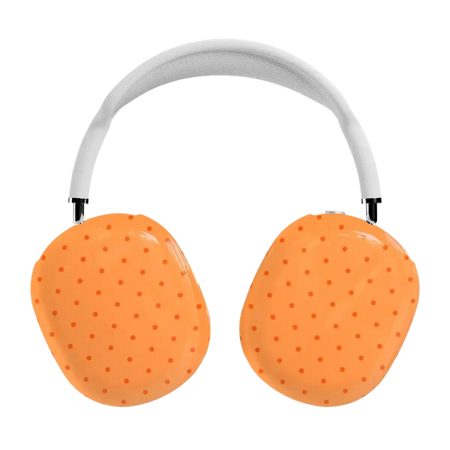 On the Dot | Orange Polka Dot AirPods Max Case