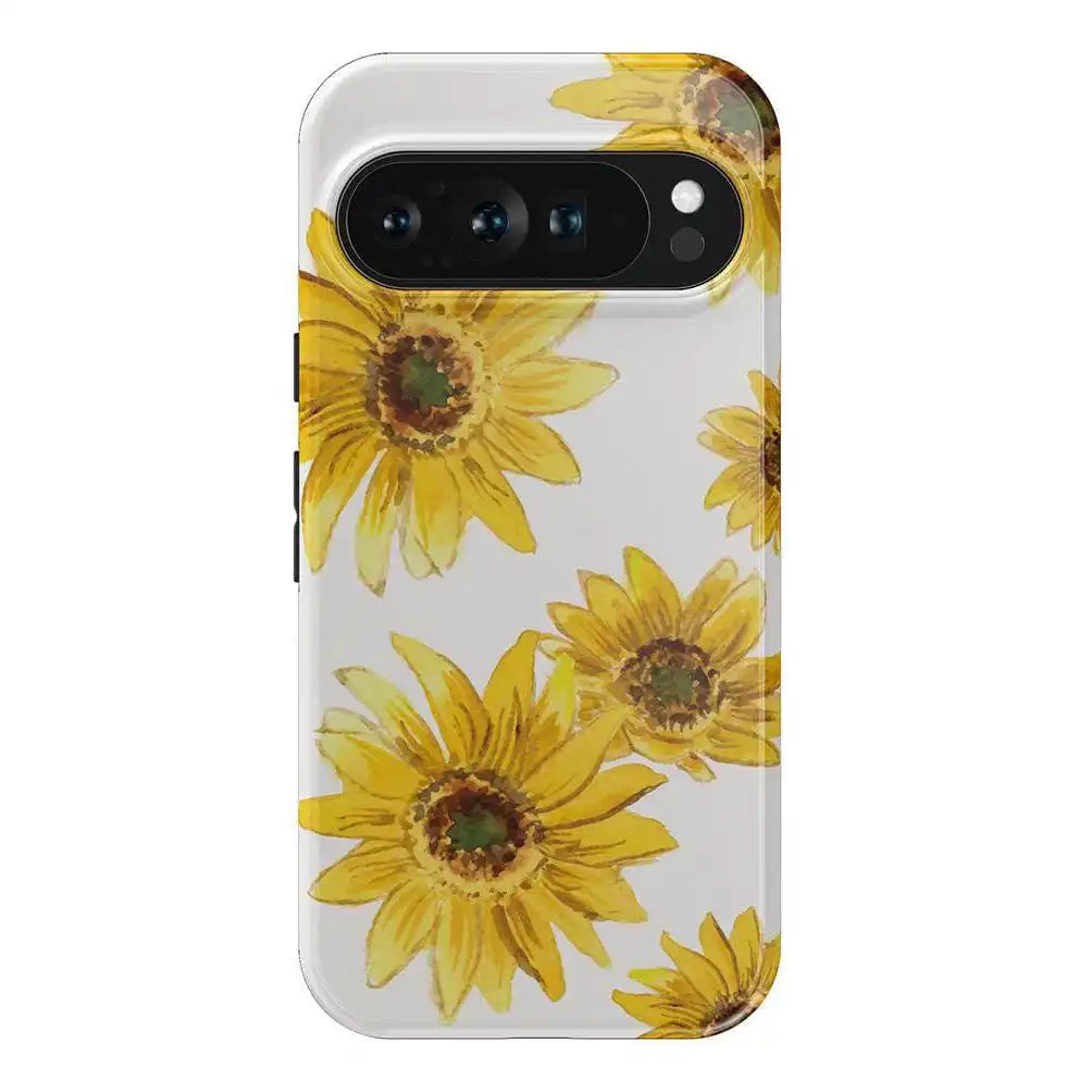 Golden Garden | Yellow Sunflower Floral Google Pixel Case