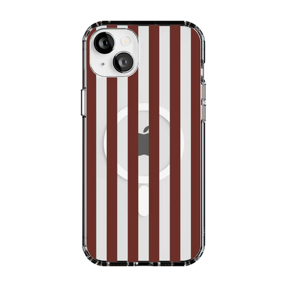 Sunday in Brooklyn | Burgundy Stripes Case