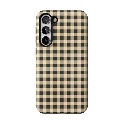 Cedar Lane | Black & Cream Gingham Case
