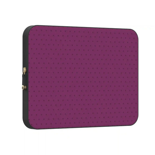 On the Dot | Plum Polka Dot Laptop Case