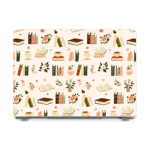 Cozy Fiction | Books & Blooms Laptop Shell